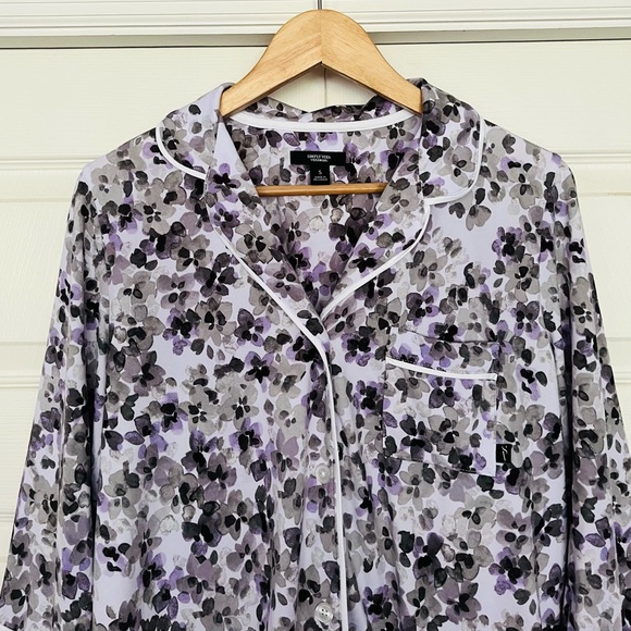 {Simply Vera Vera Wang} Pajama Top and Pants Matching Set in Purple - Small - Picture 4 of 15